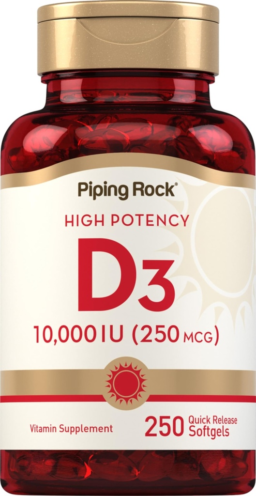 Piping Rock Vitamín D3 10000 IU 
