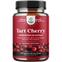 Extra sila Tart Cherry Kapsule - Tart Cherry Extract Kapsule 7500mg od Kyselina močová Čistiť od Dna a obličky Podpora - Ovocný extrakt Supplement for Urinary Tract Health & Joint Support - 240 Ct