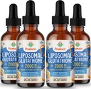 2000MG Lipozomálne Glutatión Tekutina, 98% Absorpcia, Aktívna forma L-Glutatión Supplement, Vegan Friendly, Výkonný Antioxidant komplex pre imunitný systém, Starnutie Defense, Detox,8 FL.OZ