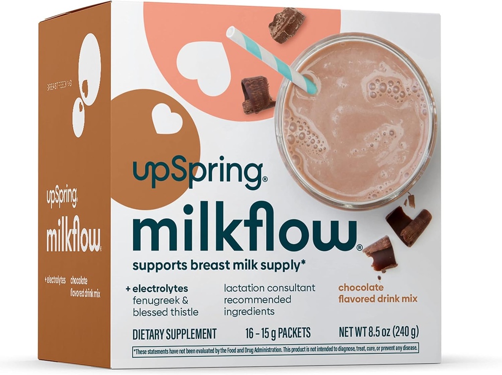 UpSpring Milkflow Elektrolyte Dojčenie Supplement Drink Mix with Fenugreek 