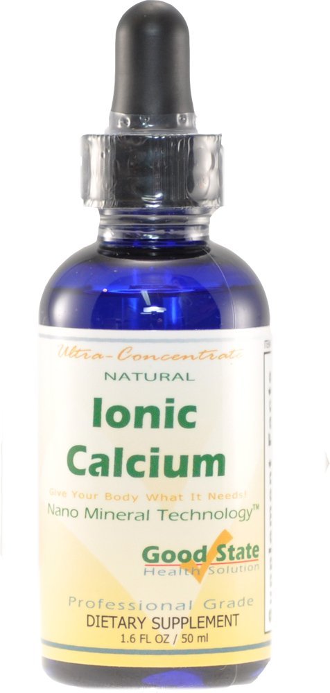 Dobrý štát Tekutý iónový vápnik Ultra koncentrát - 10 kvapky Vyrovná sa 50 Mg - 100 Servírovanie na fľašu 1.6fl. oz