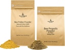 PURE ORIGINAL INGREDIENTS Bee Pollen Powder and Bee Propolis Powder Bundle, 1 lb Each, No Fillers, Lab Overené