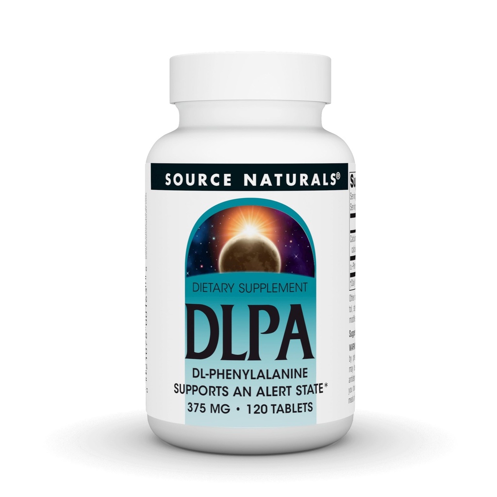 Zdroj Naturals DLPA DL- fenylalanín, podporuje stav pohotovosti* - 375 mg - 120 tabliet
