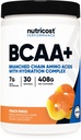 Nutricost BCAA + hydratačný prášok (Peach Rings) 30 Servisné služby - Aminokyseliny s rozvetveným reťazcom s hydratačným komplexom - bez lepidla, bez GMO
