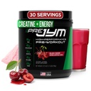 JYM Supplement Science Pre JYM Black Cherry Pre Workout Powder pre mužov a ženy, BCAA, Nootropics, Creatin HCI, Citruline, Beta-Alanine, Betaine, Taurine, Huperzine, 30 Servings