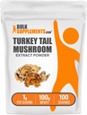 BulkSupplementments.com Turecko Tail Mushroom Extract Powder - Coriolus Versicolor Extract, Mushroom Supplement - Vegan & Gluten Free, 1g per Serving, 100g (3,5 oz) (Pack of 1)