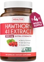 Super Potent Hawthorn Berry Extract Kapsule - Hawthorn Berry Supplement Vyrobené z extra sily koncentrátu na podporu srdca a tráviace zdravie - Vegan Non-GMO & Gluten Free (4 mesiace dodávky)