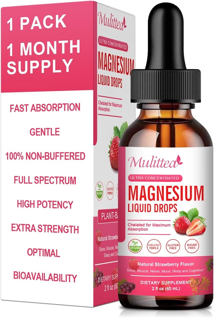 Glycinát horečnatý Tekutý, vysoký potencia Magnézium Glycinát, Dusičnan, Bezcukrový Vegán Negán Complex Doplnkové podporuje Nerv, Relaxácia,Muscle,Spánková podpora