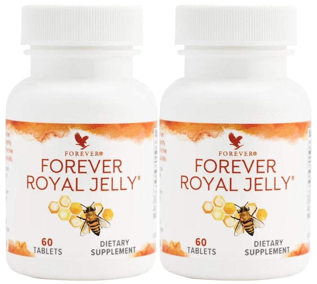 Forever Living - Royal Jelly - Vegetariánska-Priatelia a Gluten-free doplnok pre energiu a vitality - 2 fľaše