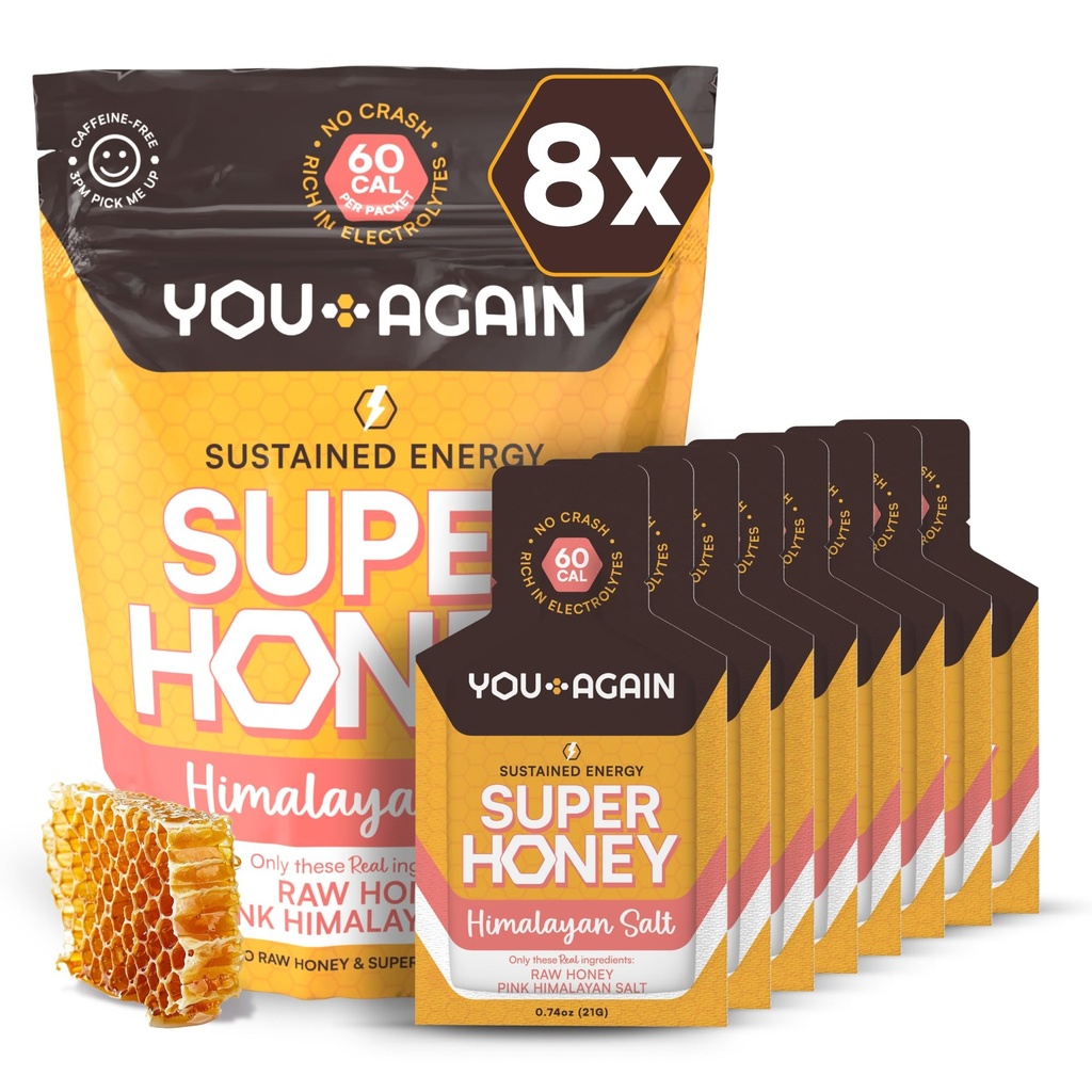 You again Super Honey Clean Energy Gel, Honey & Himalájska soľ 