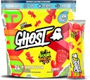 GHOST Hydratačné balíčky, Kyslé Patch Deti Redberry, 24 Sticks, Electrolyte prášok - nápoj Mix doplnok s horčíkom, draslík, vápnik, vitamín C - Vegan, bez sóje, cukru a lepidla