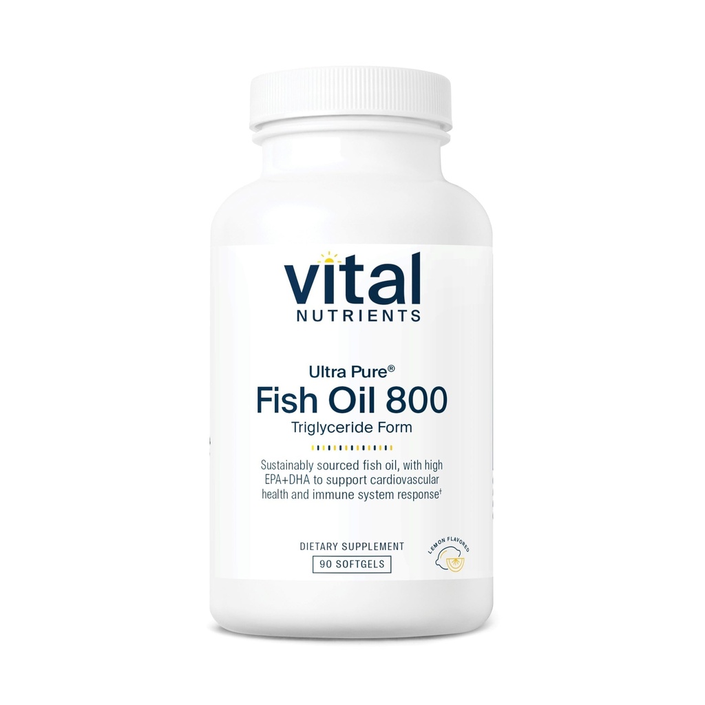 Vital Nutrients Ultra Pure® Fish Oil 800 Triglycerid Form