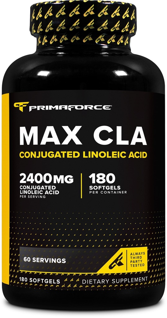 Primaforce CLA 2400 mg per Serving (180 softgels) - Max CLA - pre mužov a ženy, nestimulujúce, bez GMO a bez lepidla