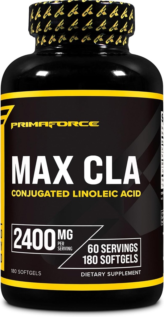 Primaforce CLA 2400 mg per Serving (180 softgels) - Max CLA - pre mužov a ženy, nestimulujúce, bez GMO a bez lepidla