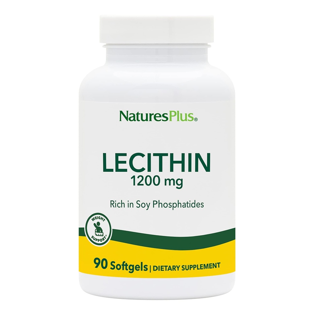PrírodaPlus Lecitín - 1200 mg, 90 Softgels - bohaté na sójové fosfáty - bezlepkové - 90 porcií