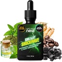 Wellness Nest Shilajit Shockwave Drops: Energetické kvapky, Focus Drops - Pure Himalayan Shilajit s prírodnou Tulsi, Panax Ginseng, Peppermint, Japanmint Dobite Váš deň - 30 Služieb