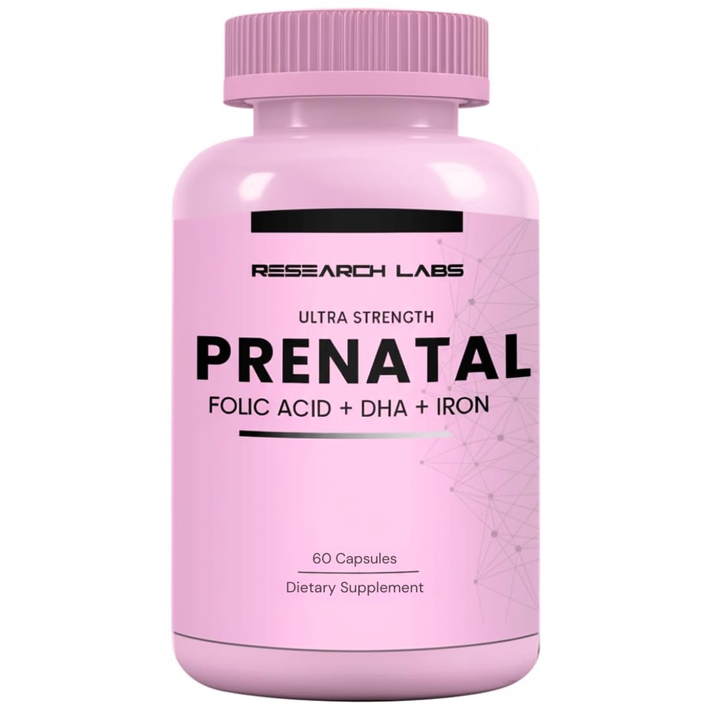 Výskum Labs prenatálne vitamíny pre ženy: 6X viac biologicky dostupných Metylovaných folátov kyseliny MTHF 5 