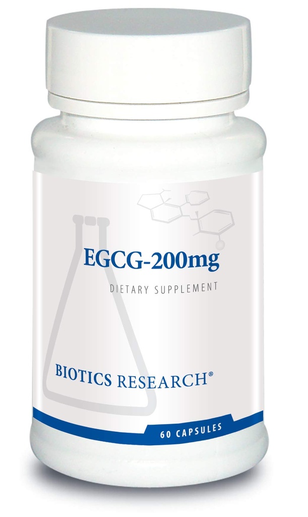 Biotics Research EGCG 200 mg Green Tea Extract, Camellia sinensis, 50% EGCG, Polyfenoly, Kardiovaskulárna podpora, Neuroprotekcia, Zdravá imunitná funkcia, Udržiavajte zdravý metabolizmus, 60 kapsúl