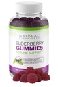 Prírodné bioScience Sambucus bazové Gummy s vitamínom C a zinkom, Imunitná podpora pre dospelých a deti, Denné Antioxidant & Wellness Boost, 180 Vegan, Gluten-free, Žuvacie bazové Gummy