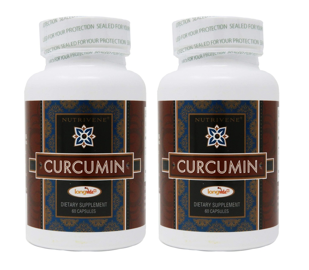 2- Pack Curcumin Longvida Nutrivene (500 mg, 60 kapsúl)