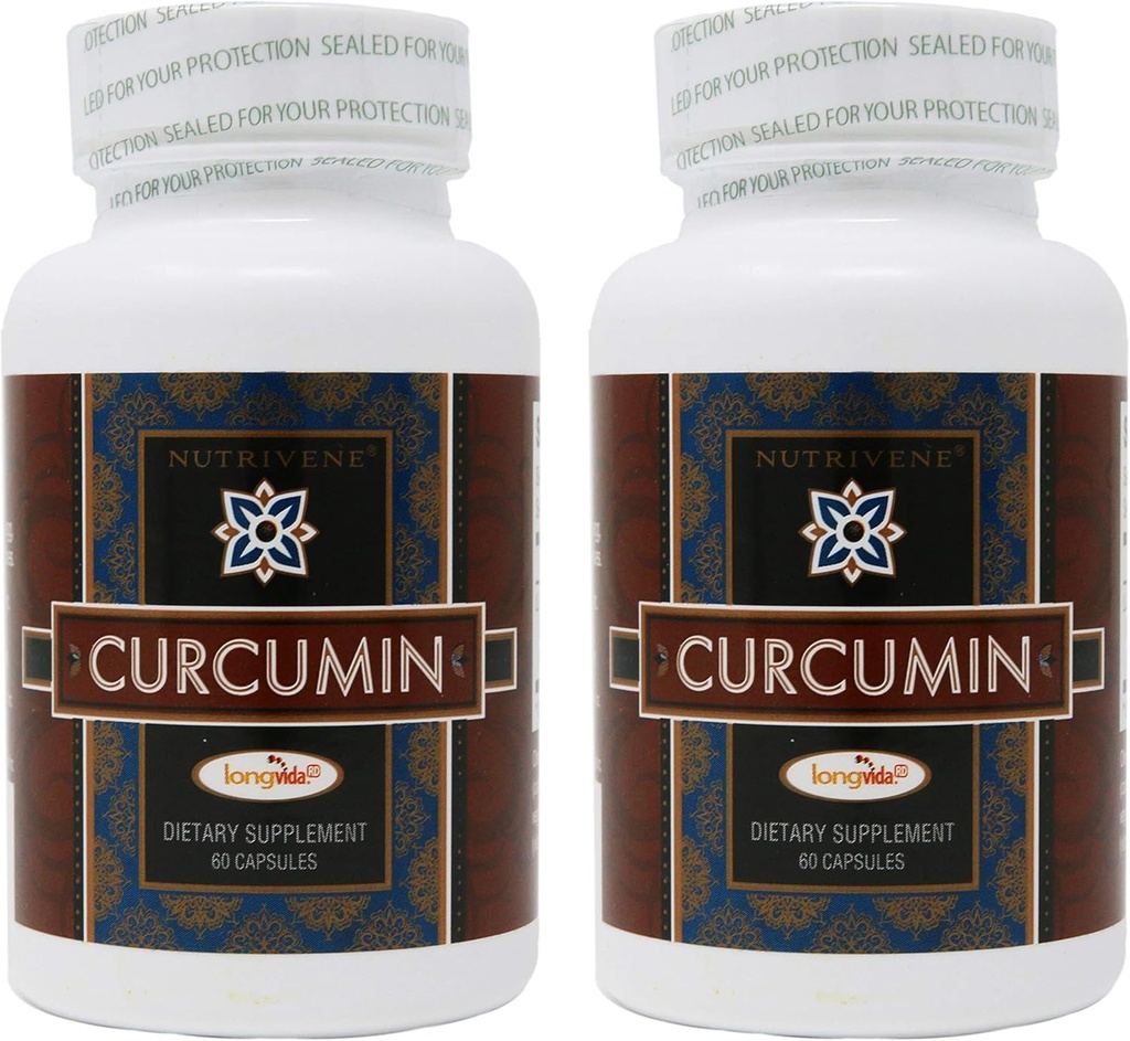 2- Pack Curcumin Longvida Nutrivene (500 mg, 60 kapsúl)