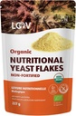 LOOV Organic Non-Fortifikated Nutritional Cupital Flakes - Vegan, Gluten Free, Non-GMO Nefortifikovaný Nooch - Dobrý zdroj prírodných B-vitamínov - bez pridanej soli alebo cukru - Odolný vak, 8 Ounces (227 Grams)