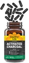 Country Life Activated Organic Coconut Charcoal Kapsule, 260mg 