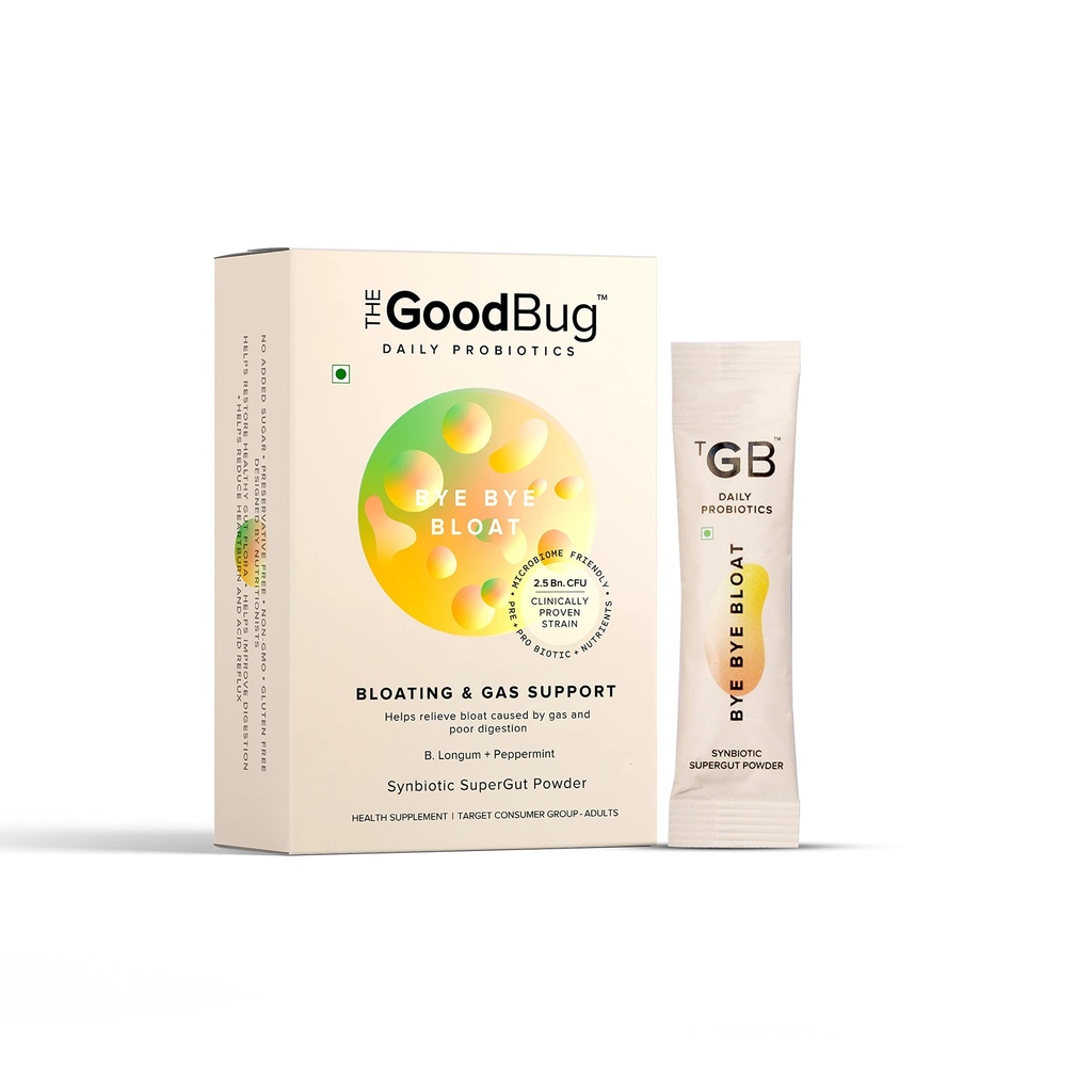 Prebiotické + probiotické Gut zdravotné Bloating Relief pre mužov a ženy - Pomáha s plynom, Bloat & Digestive Health - Posilnenie imunity s mäty piepornej & Inulin, Synbiotické Fiber prášok, 2,5 Bn CFU - 30 dní balenia