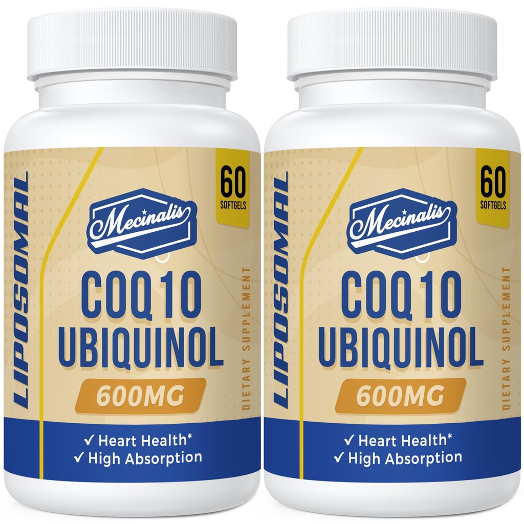 Lipozomálne CoQ10 Ubichinol 600mg Softgels 