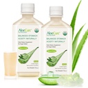 AloeCure USDA Organic Aloe Vera Juice Madein 12 Hrs of Harvest - Pure Aloe Juice Natural Digestive Supplement to Support Digestion, Immune System and Balanced Žalúdočná acidity, 2 x 500ml Fľaše