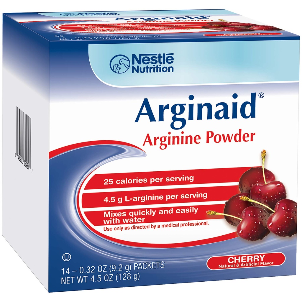 Arginanid Powder Drink Mix, Cherry - Nutritional Needs for Wound Care - 0.32 OZ Pakets (14 CT/Pack) (pack of 2)