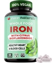 Yuve 100% Vegan celé jedlo oneskorené železo doplnok 18mg 