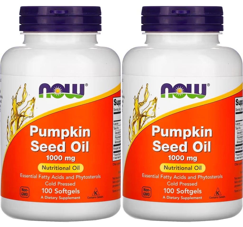 Teraz Foods Pumpkin Seed Oil 1000mg Soft-gels, 200-Count (100X2)