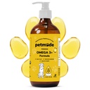 Omega 3 Rybí olej pre psy Koža a plášť - Wild Aljašský Pollock olej pre svrbiace kože- Omega 3 Mastné kyseliny pre psy - Tekuté EPA a DHA doplnky - so zinkom, vitamínom C, B2, B7 a E - 16 Fl Oz