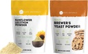 Kate Naturals Slnečnica Lecithin Powder (4oz) & Pivovarské kvasinky (12oz) Bundle