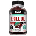 Kaya Naturals - Antarktída Krill Oil 500mg s Omega 3, EPA, DHA, Fosfolipidy a astaxantín doplnok - mozog a zdravie Vitamín - Anti Aging Supplement - 30 Počet Softgels