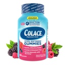 Colace Stool Zmäkčovadlá Gumičky, Jemné Zápcha Relief Magnézium Citrát Gumies, č.1 Lekár odporúča Stool Zmäkčovadlo Značka, Berry Ochutené 60ct