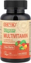 DEVA Tiny Tablety Vegan Multivitamíny pre ženy a mužov, Multivitamíny so železom, Minerálne doplnky, Vitamín C, vitamín B komplex, vitamín B12, vitamín E, zinok, bezlepok, 90 tabliet