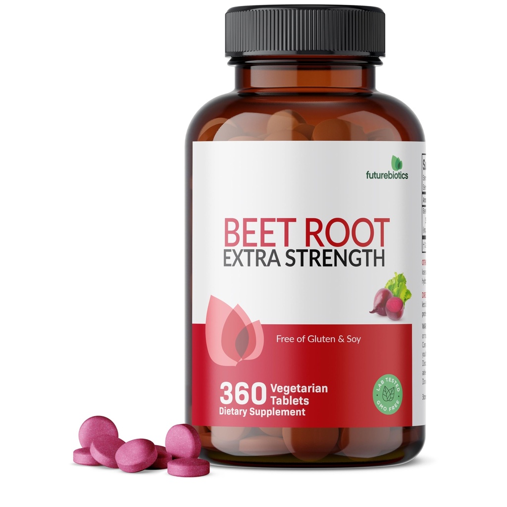 Futurebiotiká Beet Root Extra sila, non-GMO, 360 Vegetariánske tablety