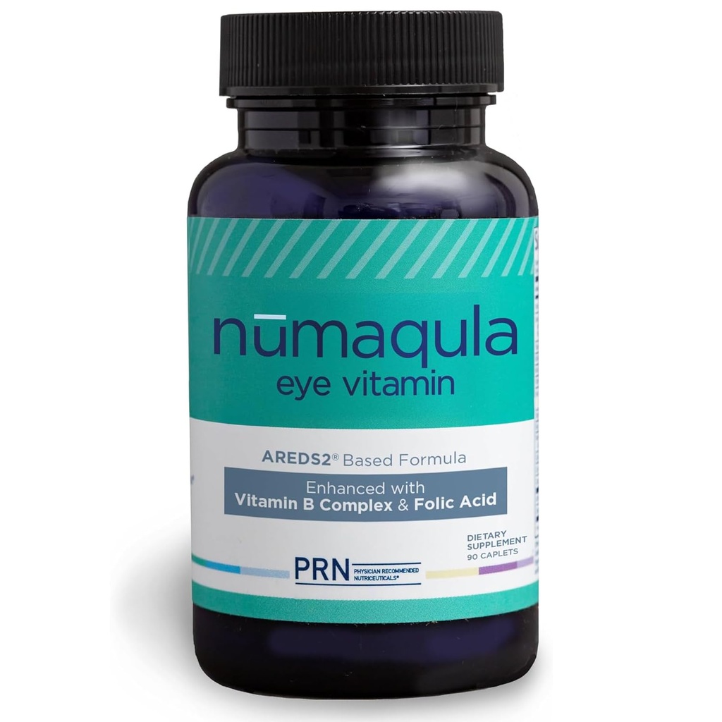 PRN nūmaqula Očné vitamíny - 90 kapsúl, 30-dňová zásoba - AREDS2-Based Eye Supplements with Lutein, Zeaxantin, Vitamín B Complex & Vitamín E for Advanced Macular Support