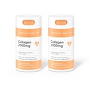 Zdravie podľa Habit Kolagén doplnok 2 Balenie (120 kapsuly) - Vitamín C a vitamín E, 2000 mg, Kolagén Peptidy, Superior Absorpcia, Podpora kože, non-GMO, bez cukru (2 balenia)