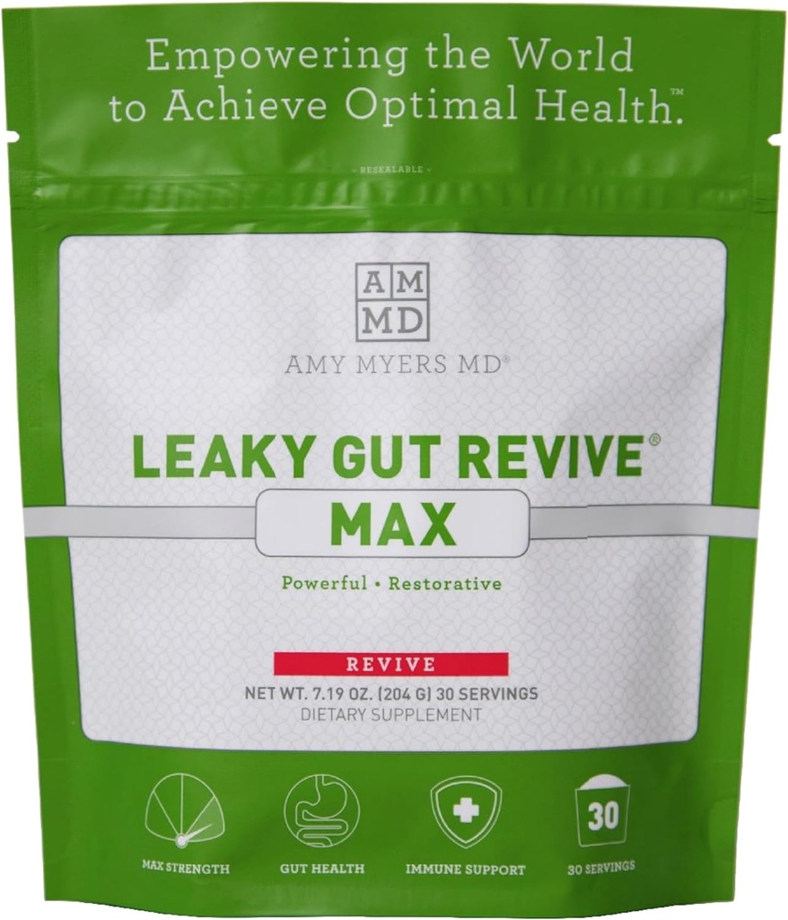 Amy Myers MD Leaky Gut Revive MAX Powder for Leaky Gut Repair 