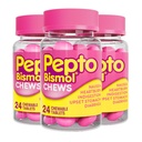 Pepto Bismol žuvačky, rýchla a účinná trávivá úľava od nevoľnosti, pálenie záhy, poruchy trávenia, žalúdočné ťažkosti, hnačka, 72 celkových (3 balenia po 24)
