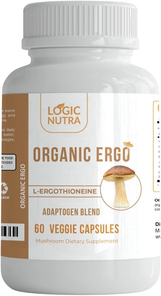 L-Ergothioneine Plus Organic Blend of Cordyceps Mushrom, Lion