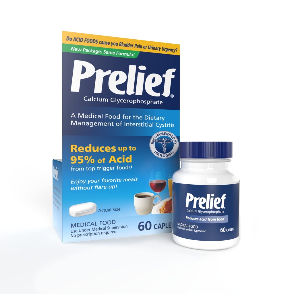 Prelief Acid Reducer Caplets Dietary Supplement, 60 Počet