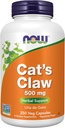 NOW Supplements, Cat's Claw 500 mg, Non-GMO Project Verified, Herbal Supplement, 250 Count (Pack of 1)