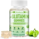 L-Glutamine Gummies 1000 mg, s Trehalose, L Glutamine Supplement Support Intestinal, Boost Immune & Muscle Health, pre dospelých a deti, non-GMO, Vegan, Gluten Free, Grape Plavor, 60