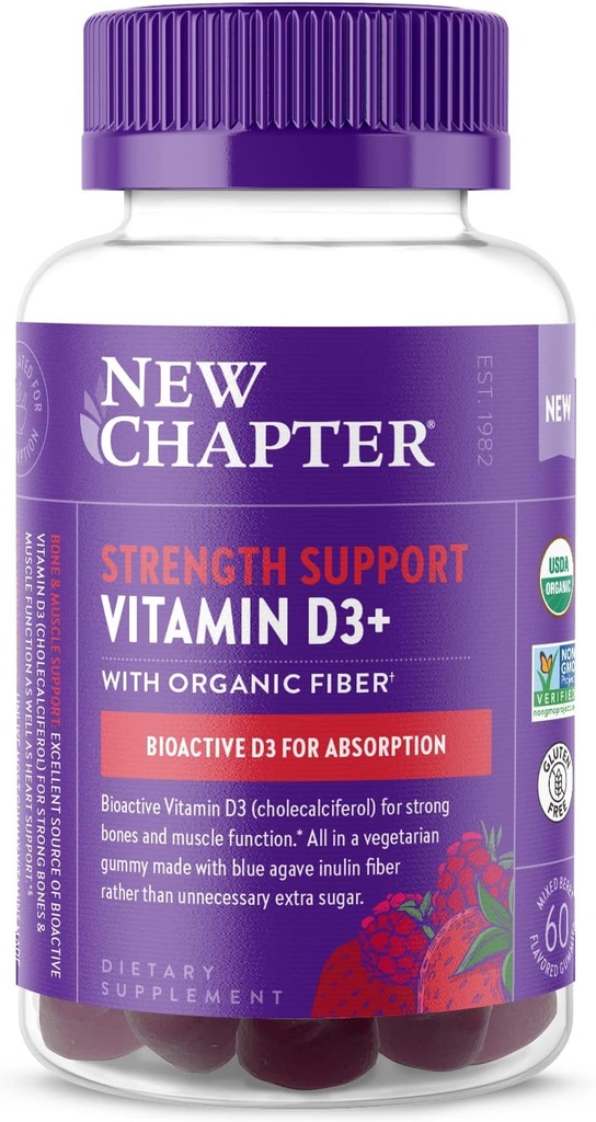 Nová kapitola Organický vitamín D3+ Gummy 