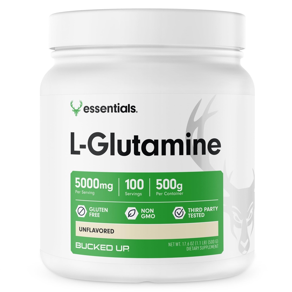 Potiahnutý L-Glutamine 500g prášok, bez lepku, bez GMO, bez príchute (100 porcií)